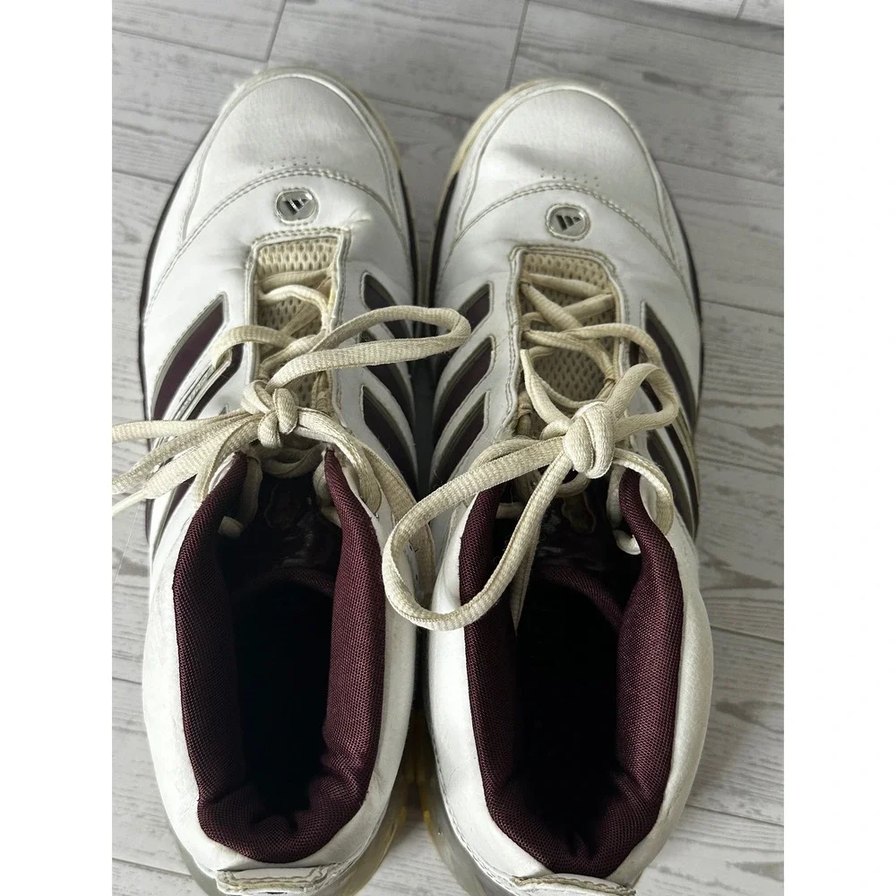 Adidas Climacool 2007 Basketball‎ Shoes Mens Size 13 White Maroon Sneakers